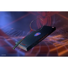 VICTOR x MARVEL 蜘蛛人聯名羽毛球拍禮盒, 1入, VICTOR x MARVEL 蜘蛛人聯名