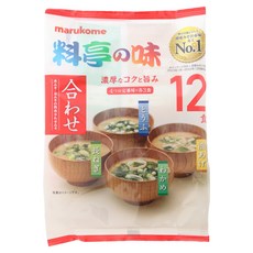marukome 味噌湯 蔥口味+豆腐口味+海帶口味+油豆腐口味 4款 各3包入, 1個