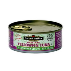CROWN PRINCE NATURAL 特級初榨橄欖油黃鰭鮪魚罐頭, 1個, 142克