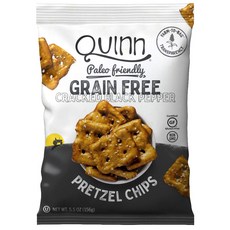 QUINN 碎黑胡椒無穀物椒鹽脆餅片, 1包, 156g