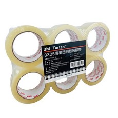 3M Tartan OPP封箱膠帶 48MM寬版 透明膠帶 6入組 台灣製造
