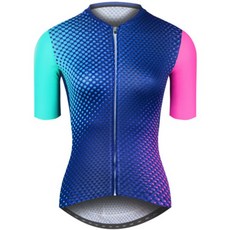 BAISKY百士奇女款空力短車衣 極光霓彩 藍 自行車衣 女款車衣 短袖車衣 運動上衣