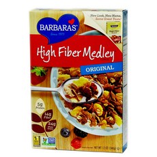 BARBARA`S 高纖維原味麥片混合, 1盒, 340g