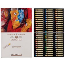 SENNELIER 申內利爾 畢卡索專家級油性粉彩 (基本色系/72色), 48色, 1盒