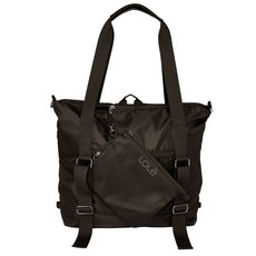 LOLe 女式 Lily 可折疊運動手提包單肩包, 黑色的