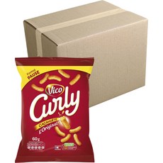 Vico Curly原味花生脆條, 10個, 60g