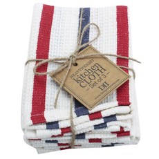 DESIGN IMPORTS 廚房擦手餐巾套組 Kitchencross, 3片, 混色