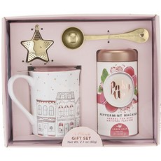 Pinky up 瓶裝HOLIDAY無咖啡因草本茶+馬克杯禮盒組 4款, 1個, 60克