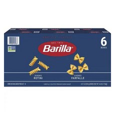 Barilla 百味來 螺旋麵 3入 + 蝴蝶麵 3入, 2.72kg, 1個