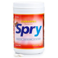 Spry 肉桂無糖口香糖, 1個, 648g