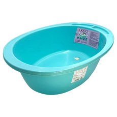 簡單樂活 嬰兒浴盆 (附塞), 藍綠色