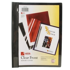 ACCO 清除前報告封面文件, 1個, 黑色的