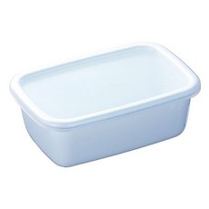 Noda Horo 野田琺瑯 白色系列琺瑯長方深型密封保鮮盒 S, 容器+蓋子, 1個