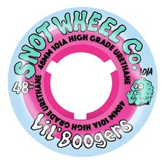 SNOT WHEELS LIL BOOGERS 48MM 101A 滑板輪子，高品質聚氨酯，街頭公園滑板適用, Pink, 1個