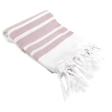 OLIVE&LINEN 人字紋土耳其手工廚房毛巾廚房毛巾 102 x 46 x 0.26 cm, 1個, 臉紅