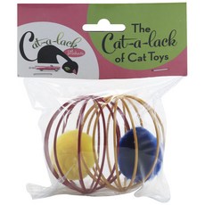 Cat-a-lack 貓玩具籠球, 2件, 混色
