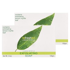 Tea Tree Therapy Refreshed檸檬香桃木去角質潔膚皂, 2個, 100g