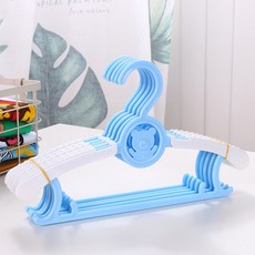 中部晾曬王 兒童伸縮曬衣架 五入組 G-003 衣架 吊衣架 掛衣架 伸縮衣架 兒童衣架, 藍色, 5個