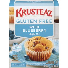 KRUSTEAZ Muffin Mix 野生藍莓無麩質, 1個, 445克