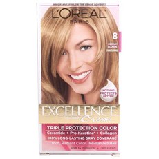 L'OREAL PARIS 巴黎萊雅 EXCELLENCE染髮霜, 1盒, Medium Blonde