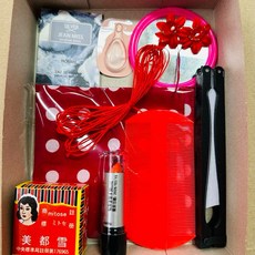 百麗的店 精巧版女神明胭脂水粉組：媽祖娘娘、註生娘娘、臨水夫人適用，年節清明祭祖拜塔公司供品首選, 1套