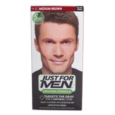 JUST FOR MEN 僅適用於男性瞄準灰色皮發顏色, 1個, 中褐色