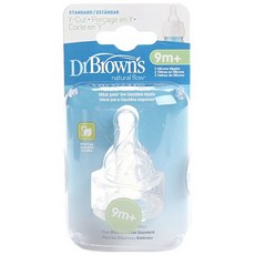 Dr.Brown's 布朗博士 奶嘴, 2入, 9個月以上