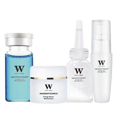 W修護保養 黃金密集七天修護4件組 (皮秒 飛梭 舒緩敏弱乾燥 高保濕 高修護 敏弱酒糟), 1套裝