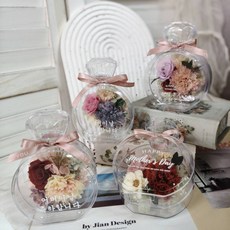 Jian Design 永生康乃馨香水瓶花禮, 暖心黃