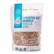 One Degree Organic Foods 香草奇亞籽格蘭諾拉麥片 素食無麩質, 1個, 312克