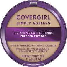 COVERGIRL Simply Ageless瞬效撫紋粉餅 11g, 1個, 經典科特迪瓦