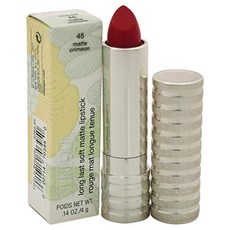 CLINIQUE 倩碧 持久柔軟啞光唇膏, 1個, #45 啞光深紅色