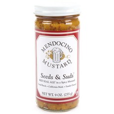 MENDOCINOMUSTARD 辣味芥末中的籽和 Third Red Seal Ale, 1個, 255克