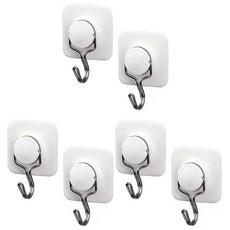 LEC壁掛勾 WH-097, 3個, 白色