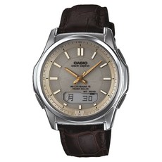 CASIO 卡西歐 男款WAVE CEPTOR系列皮革錶帶太陽能手錶 WVA-M630L-9AJF