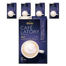 AGF Blendy Cafe Latory濃厚皇家奶茶隨身包, 5個, 6入