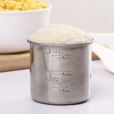 日本製造燕三條不銹鋼量杯, 不銹鋼, 1個, 180ml