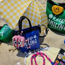 MAKOMAKI Keep smiling 防水包, 藍色