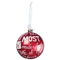 Sullivans 聖誕節文字球裝飾品, 混色