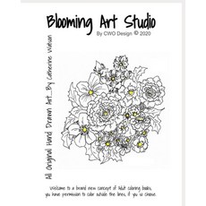 Blooming Art Studio: All Original Hand Drawn Art by wearable artist Catherine Watson 平裝版, Independently Published, 英文