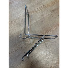 鐵製前貨架/菜籃架 (黑/銀/適用登山車/通勤車), 銀色, 1個