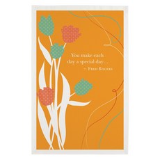 DESIGN IMPORTS 特製鬱金香印花洗碗巾 45.7 x 71.1cm, 1個, 混色