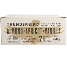 thunderbird Real Food Bar Fruit and Nuts 杏仁 + 杏 + 香草, 15件, 48g