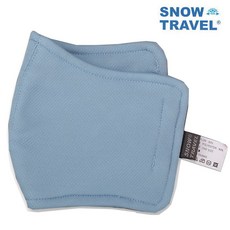 SNOW TRAVEL AH-8德國進口COLDTACK抗UV80透氣口罩2件組/時尚口罩, 水藍
