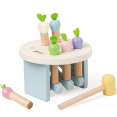 【德國 classic world 客來喜經典木玩】 幼兒敲擊遊戲 20201, 繽紛蘿蔔