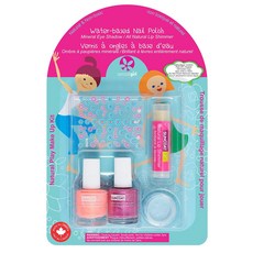 SUNCOAT Suncoat 水性指甲油自然彩妝 5 件套, 晚會時間, 1個, Water-based Nail Polish, Mineral Eye Shadow, All Natural Lip Shimmer, Nail Stickers