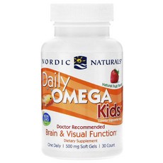 Nordic Naturals 孩童Omega魚油軟膠囊 草莓口味, 30顆, 1罐