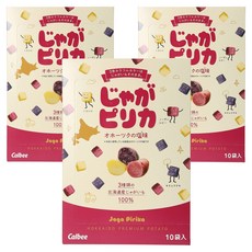 Calbee 卡樂比 薯塊三姐妹 鹽味, 3盒, 180g