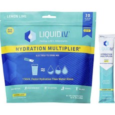 Liquid Eve 水合倍增電解質飲料混合檸檬青檸味 16 克, 30入