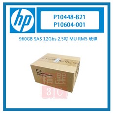 HP P10448-B21 960GB SAS 12Gbs 2.5吋 MU RM5 伺服器硬碟 P10604-001
